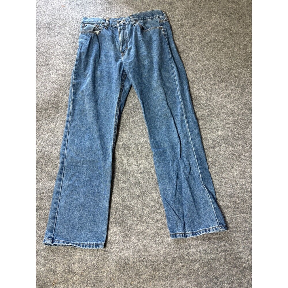 George Jeans Mens 33x30 Regular Medium Wash Blue
